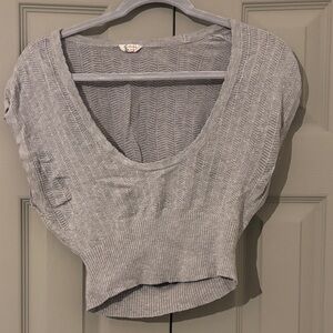 Gray Women's Knit Top
